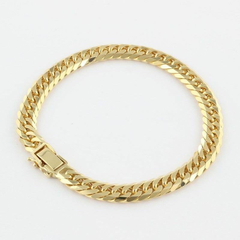 喜平 ブレスレット K18 6面 ダブル 20cm 30g 造幣局検定刻印付き