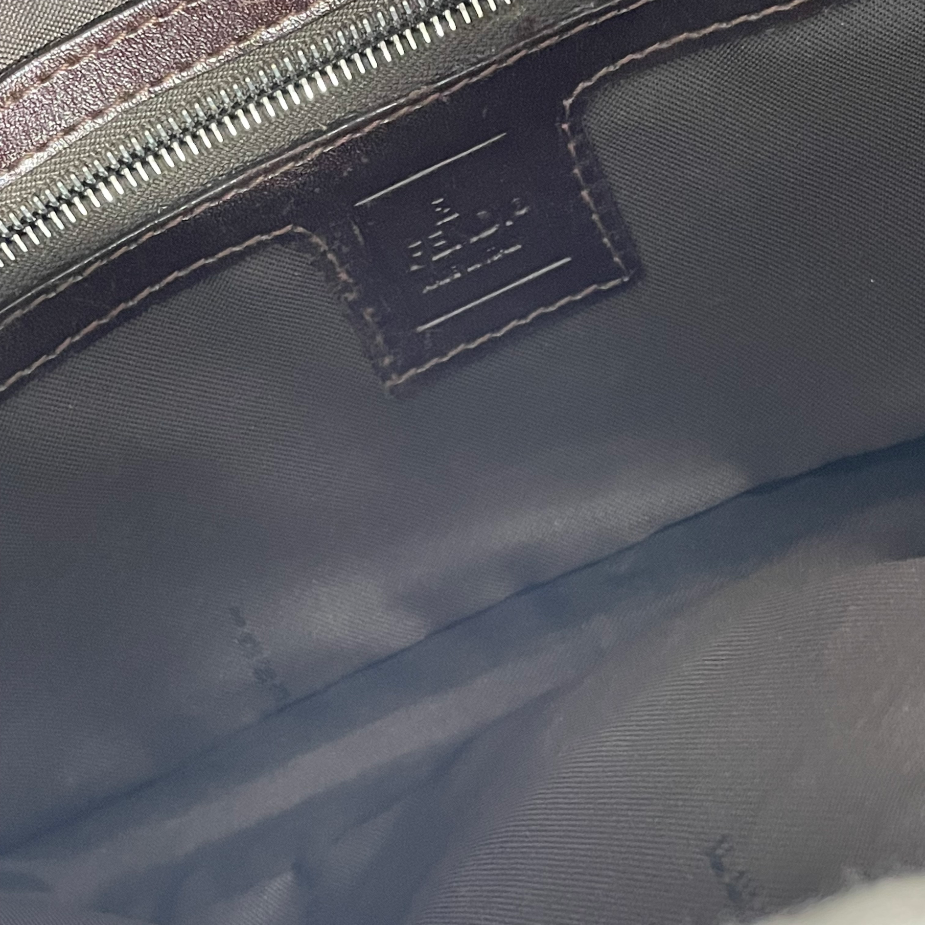 フェンディ Fendi ズッカ柄 マンマバゲット 帆布 茶色 26424