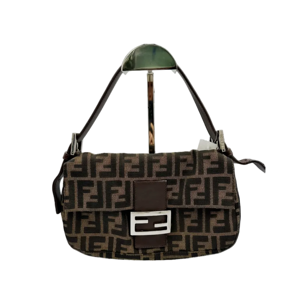 フェンディ Fendi ズッカ柄 マンマバゲット 帆布 茶色 26424