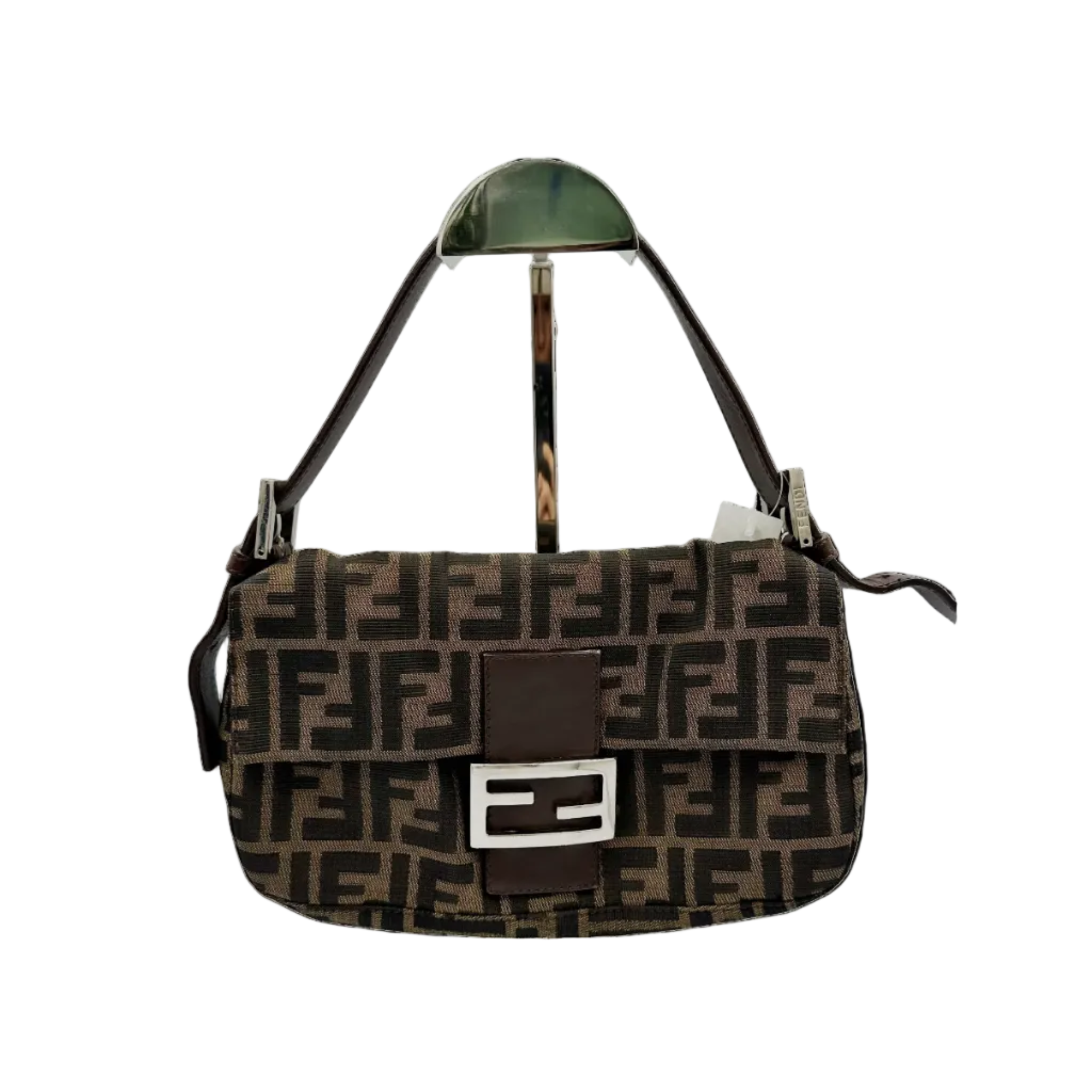 フェンディ Fendi ズッカ柄 マンマバゲット 帆布 茶色 26424