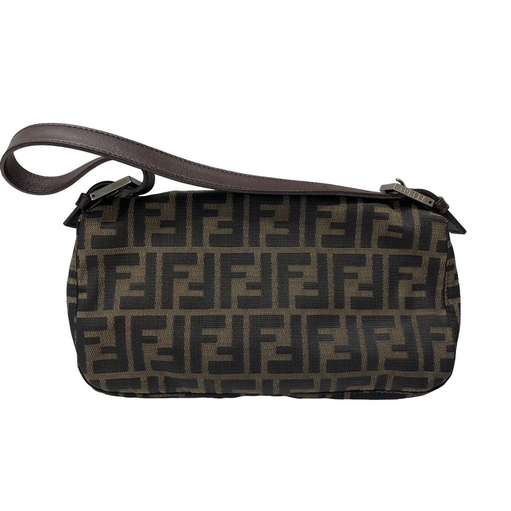 フェンディ Fendi ズッカ柄 マンマバゲット 帆布 茶色 26424