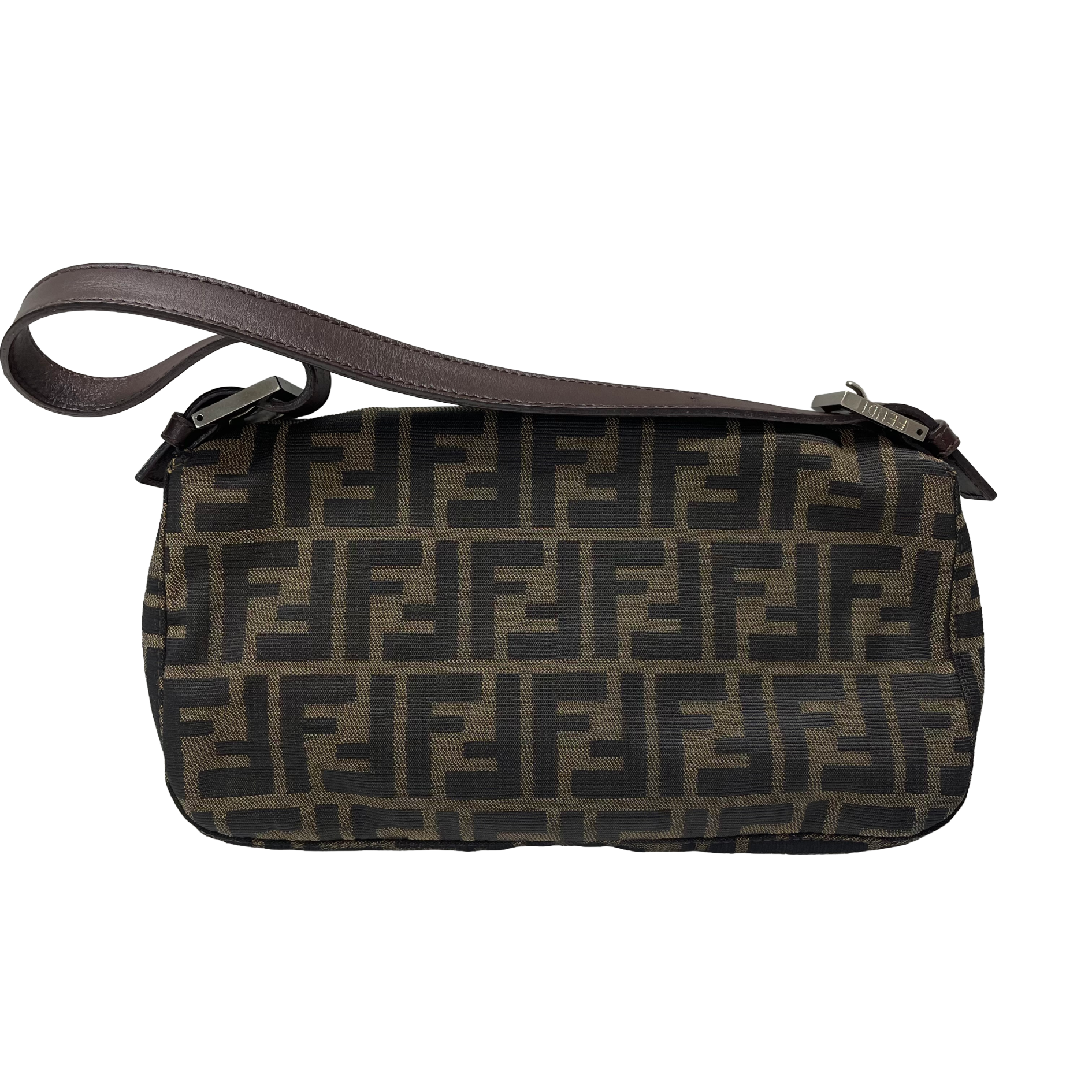 フェンディ Fendi ズッカ柄 マンマバゲット 帆布 茶色 26424