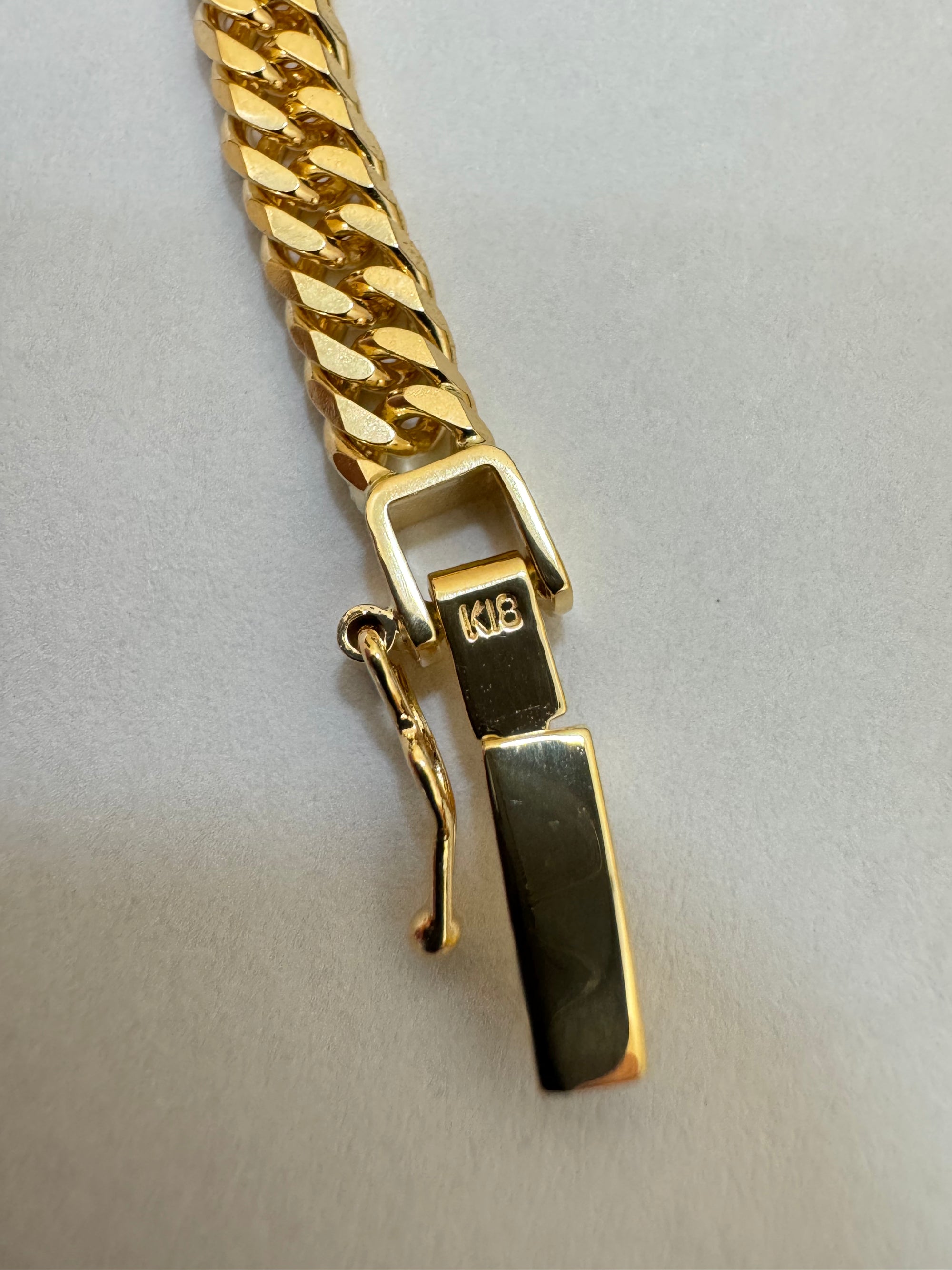美品✨ 18金 K18 ブレスレット 16cm 日本製 検定印 tomatosarada 喜平 ブレスレット K18 18金 二面(5g-20cm)引輪