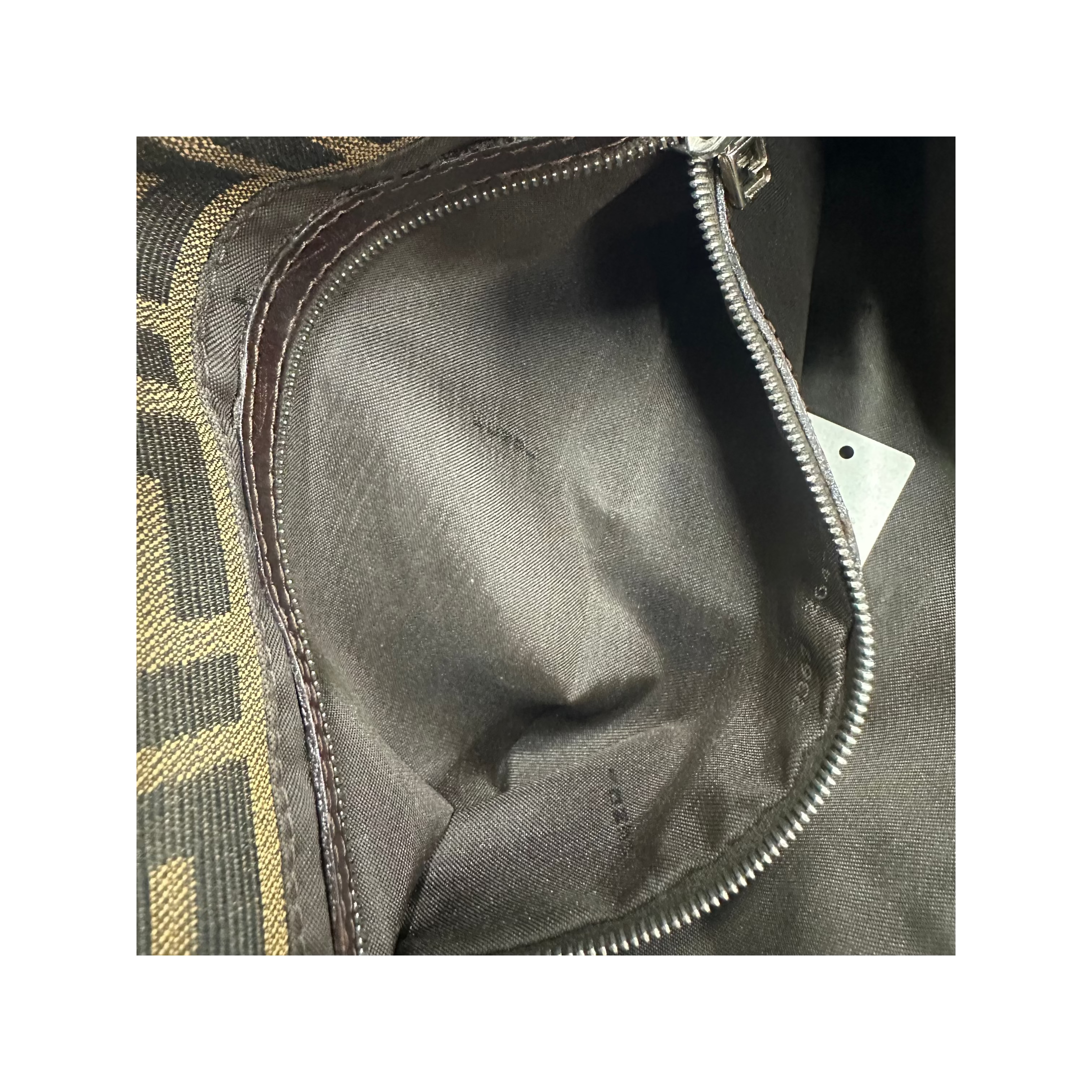 フェンディ Fendi ズッカ柄 マンマバゲット 帆布 茶色 26424