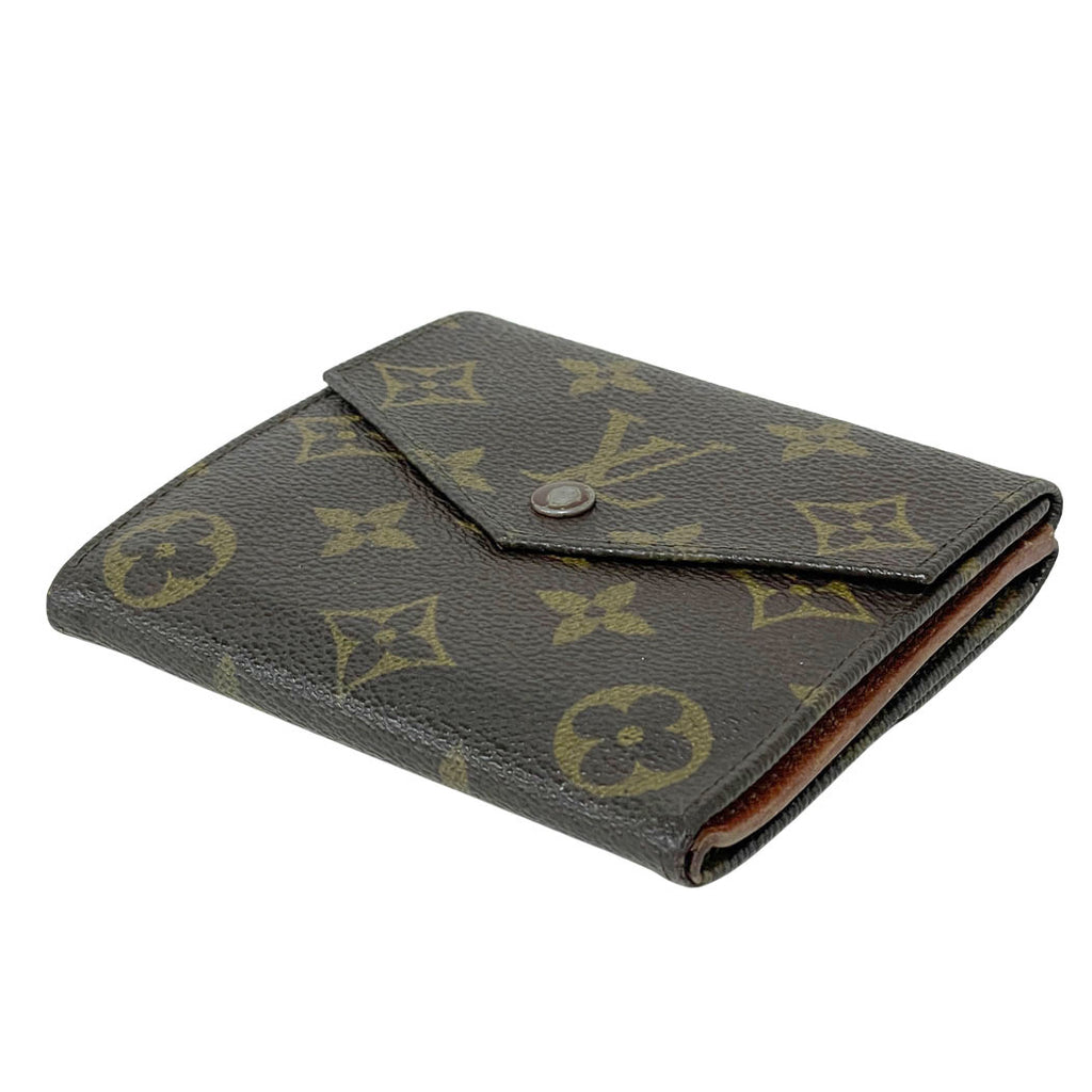 LOUIS VUITTON ルイヴィトン モノグラム ポルトモネビエ 三つ折り財布 57264 レディース 中古