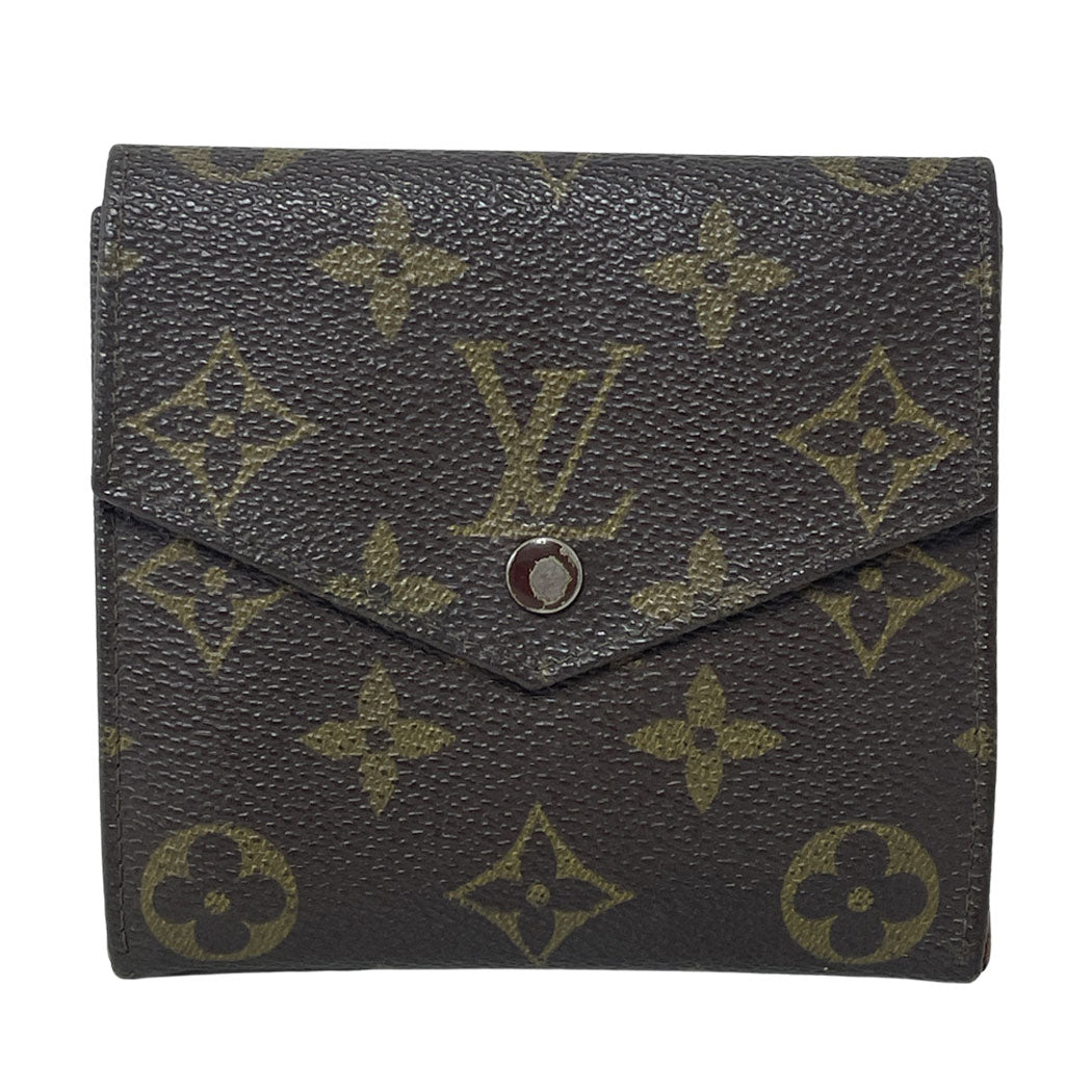 LOUIS VUITTON ルイヴィトン モノグラム ポルトモネビエ 三つ折り財布 57264 レディース 中古