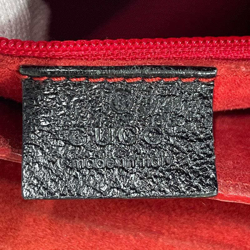 GUCCI /グッチ オールドグッチ バンブー トートバッグ ハンドバッグ レディース レザー レッド 赤 ヴィンテージ 中古