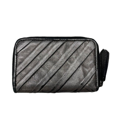 BURBERRY バーバリー コインケース レザー 小銭入れ ミニウォレット コンパクト財布 グレー 中古