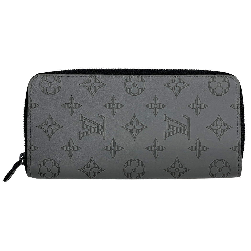 LOUIS VUITTON ルイヴィトン ジッピーウォレット ヴェルティカル モノグラム シャドウ 長財布 M81384 中古