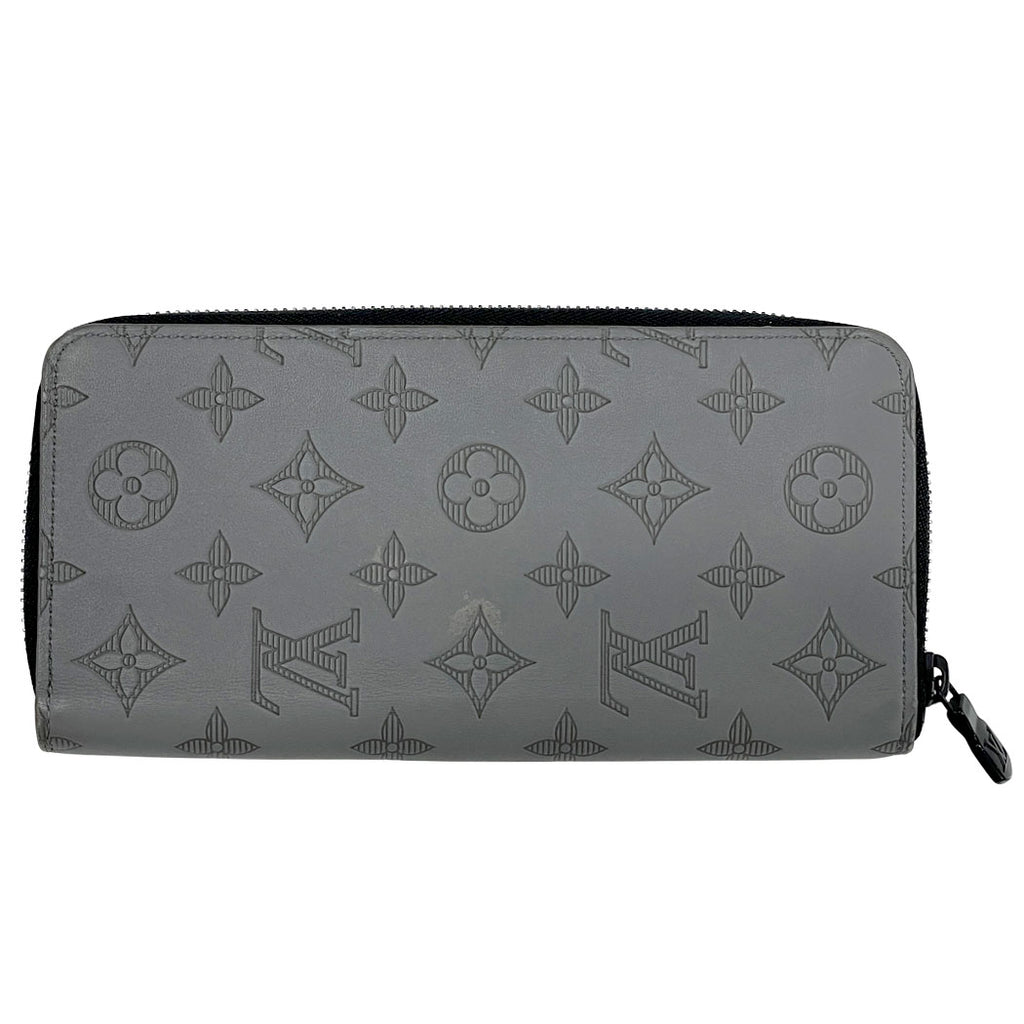 LOUIS VUITTON ルイヴィトン ジッピーウォレット ヴェルティカル モノグラム シャドウ 長財布 M81384 中古