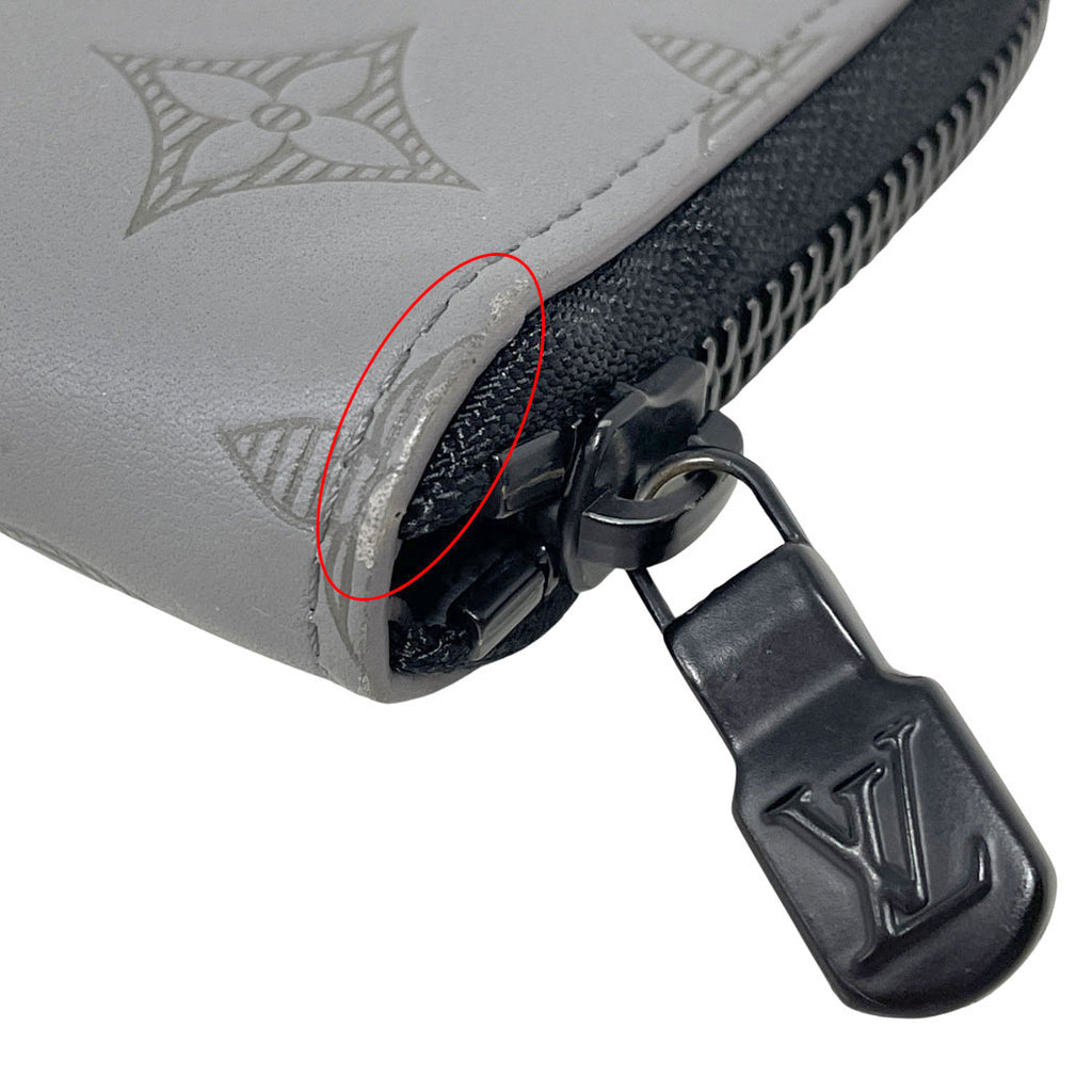 LOUIS VUITTON ルイヴィトン ジッピーウォレット ヴェルティカル モノグラム シャドウ 長財布 M81384 中古