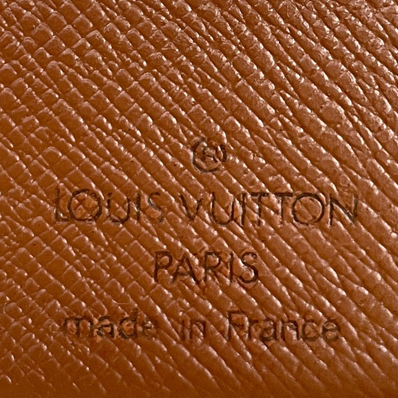 LOUIS VUITTON ルイヴィトン ポルトフォイユ ヴィエノワ モノグラム 二つ折り財布 M61663 ブラウン PVC レザー レディース 中古