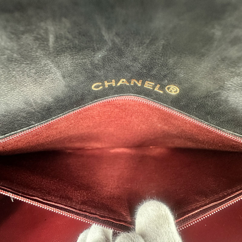 CHANEL シャネル マトラッセ クラッチバッグ ブラック 中古
