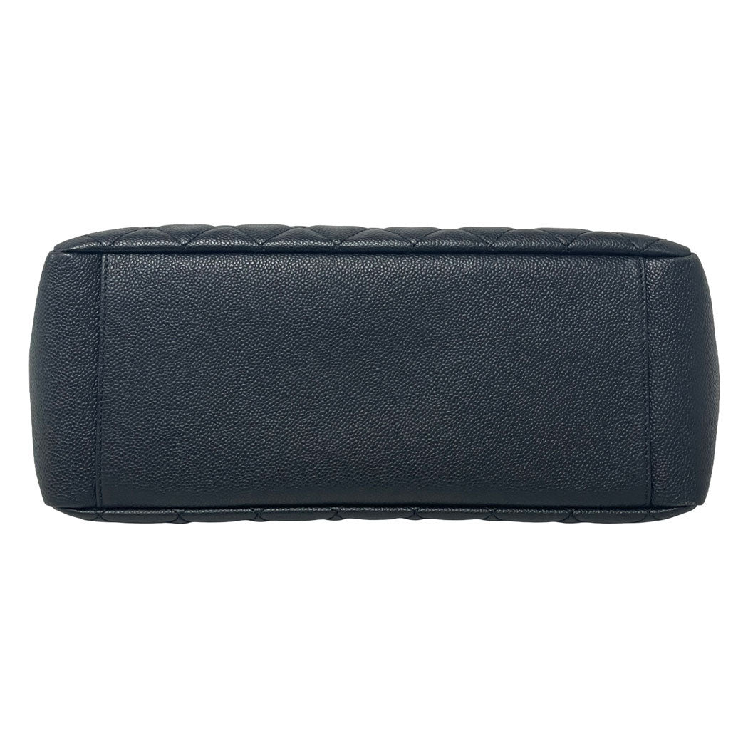 CHANEL シャネル GST チェーントートバッグ キャビアスキン ブラック シルバー金具 A50995 レイーディス 中古
