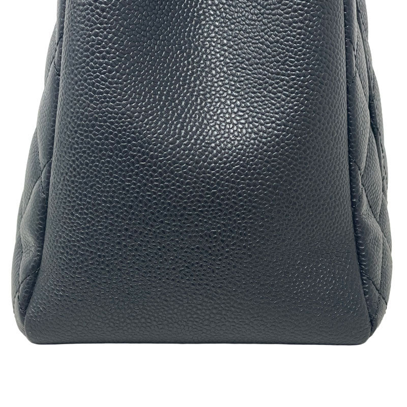 CHANEL シャネル GST チェーントートバッグ キャビアスキン ブラック シルバー金具 A50995 レイーディス 中古