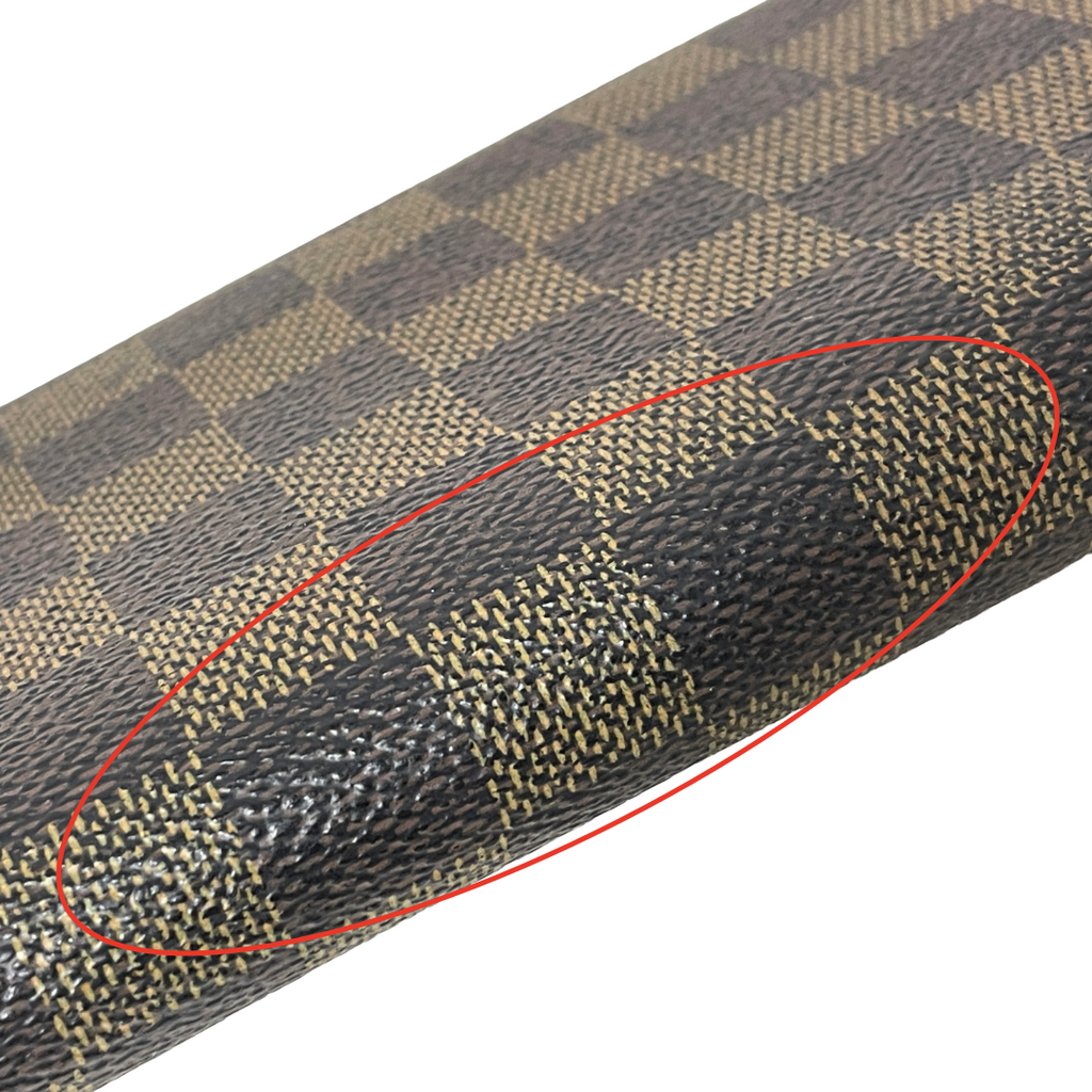 LOUIS VUITTON ルイヴィトン ダミエ エベヌ ポルトフォイユ インターナショナル 三つ折り長財布 N61217 ブラウン ユニセックス 中古
