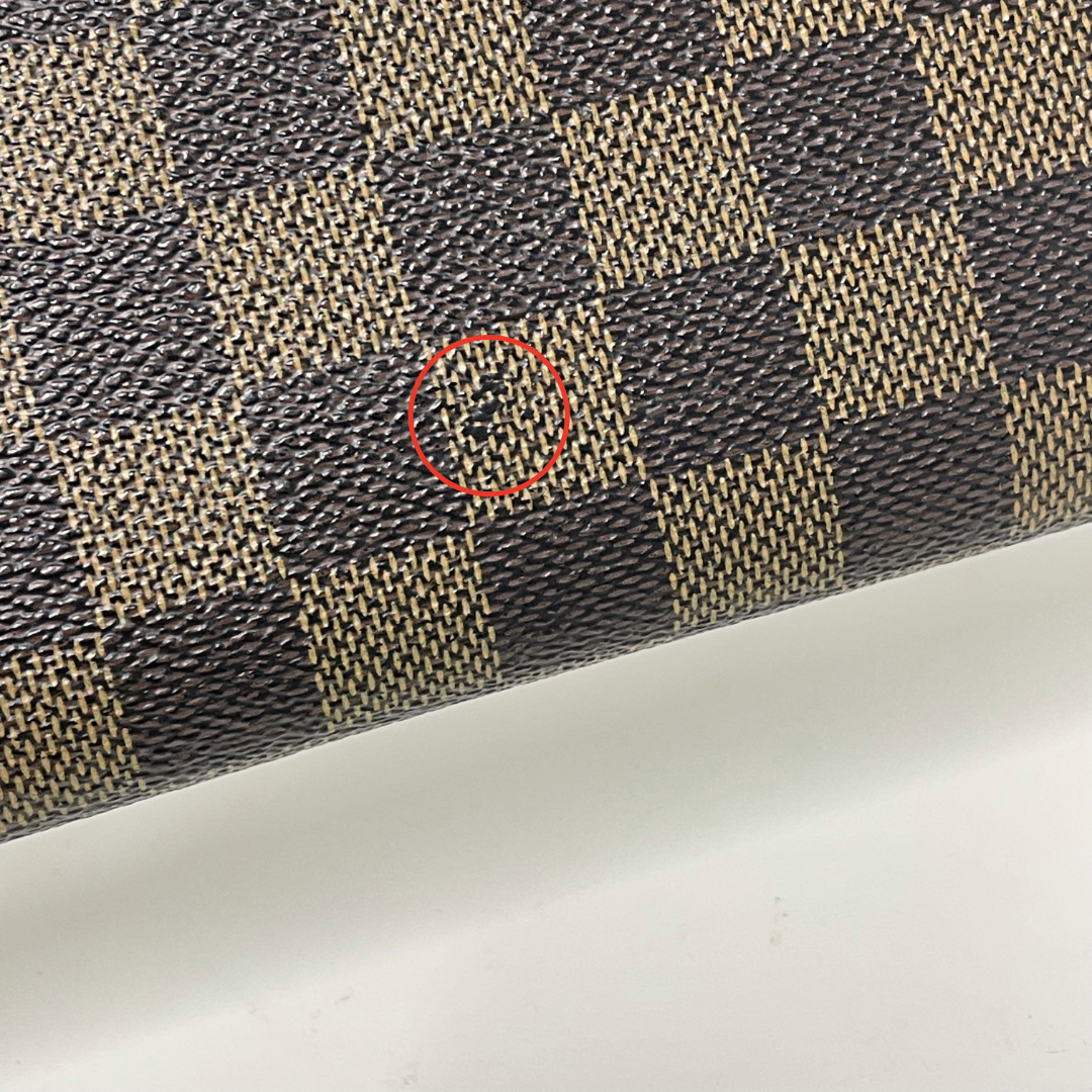 LOUIS VUITTON ルイヴィトン ダミエ エベヌ ポルトフォイユ インターナショナル 三つ折り長財布 N61217 ブラウン ユニセックス 中古