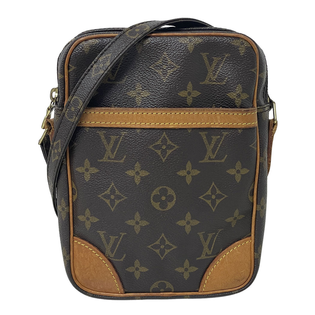 LOUIS VUITTON ルイヴィトン モノグラム ダヌーブ ショルダーバッグ 斜め掛け M45266 ブラウン ユニセックス 中古