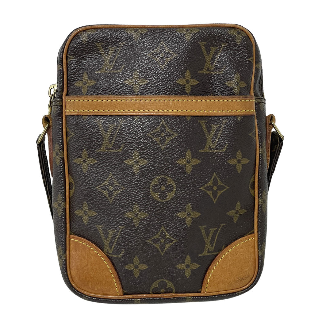 LOUIS VUITTON ルイヴィトン モノグラム ダヌーブ ショルダーバッグ 斜め掛け M45266 ブラウン ユニセックス 中古
