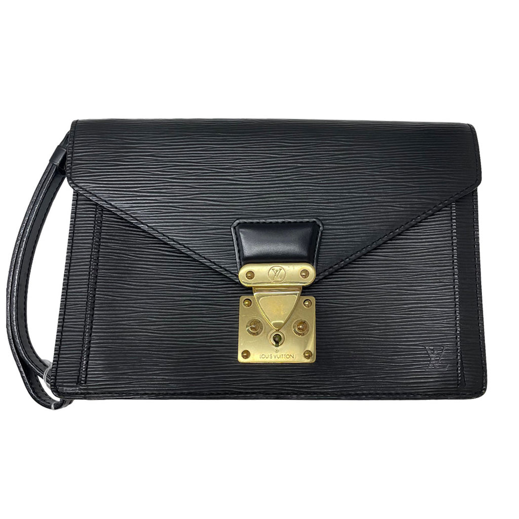 LOUIS VUITTON ルイヴィトン エピ ポシェット セリエ ドラゴンヌ セカンドバッグ M52612 ブラック 中古