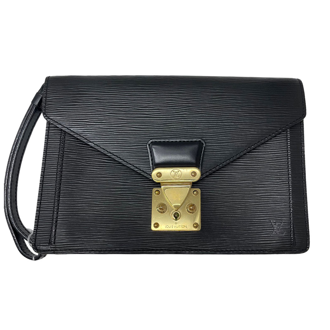 LOUIS VUITTON ルイヴィトン エピ ポシェット セリエ ドラゴンヌ セカンドバッグ M52612 ブラック 中古