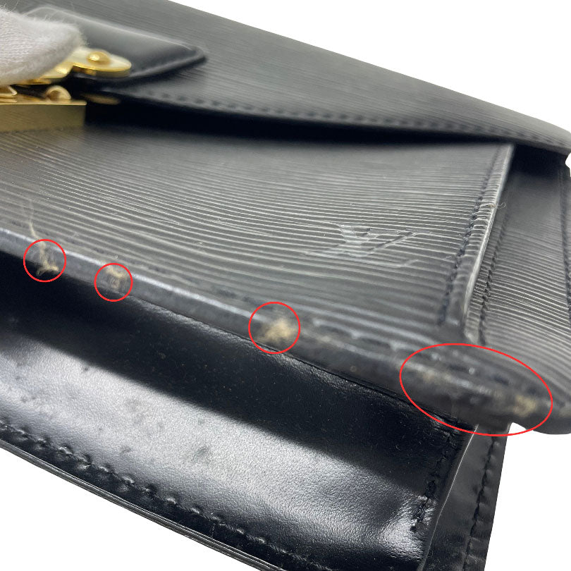 LOUIS VUITTON ルイヴィトン エピ ポシェット セリエ ドラゴンヌ セカンドバッグ M52612 ブラック 中古