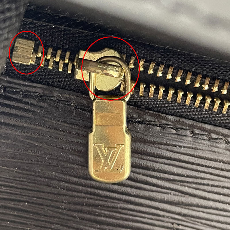 LOUIS VUITTON ルイヴィトン エピ ポシェット セリエ ドラゴンヌ セカンドバッグ M52612 ブラック 中古
