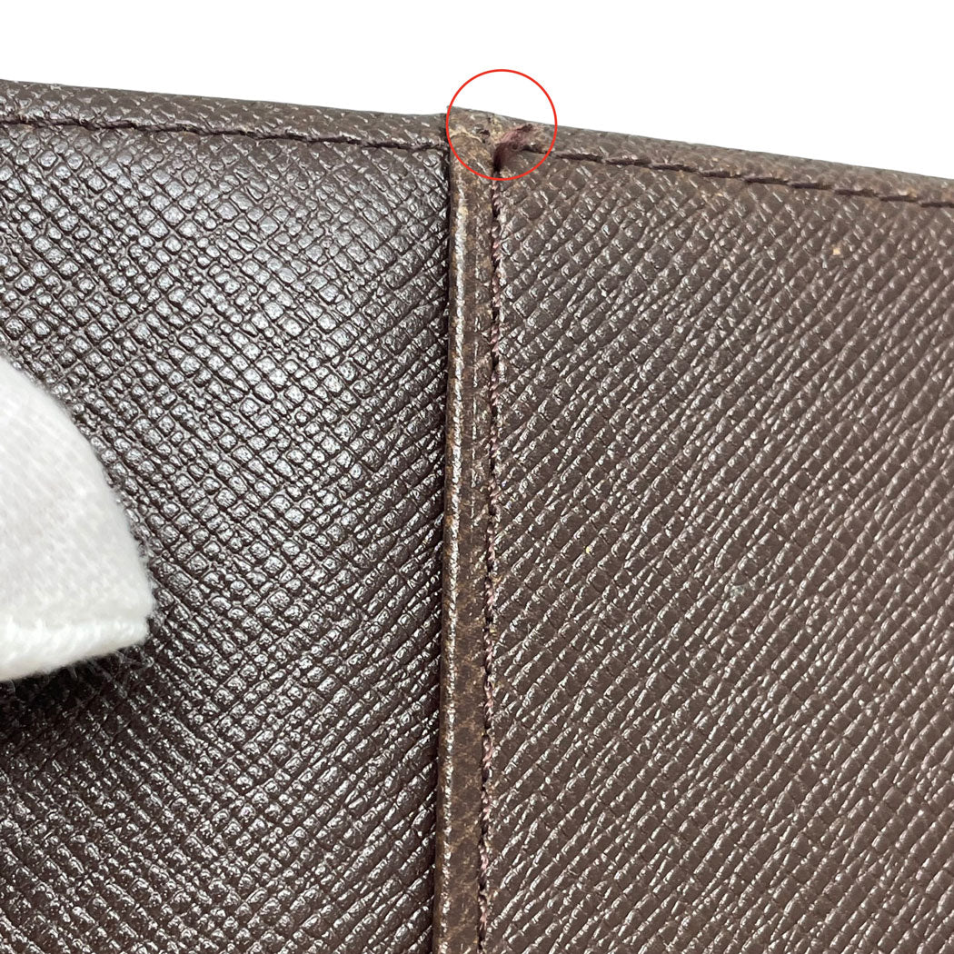 LOUIS VUITTON ルイヴィトン ダミエ アジェンダPM 手帳カバー システム手帳 6穴 R20700 ブラウン 中古