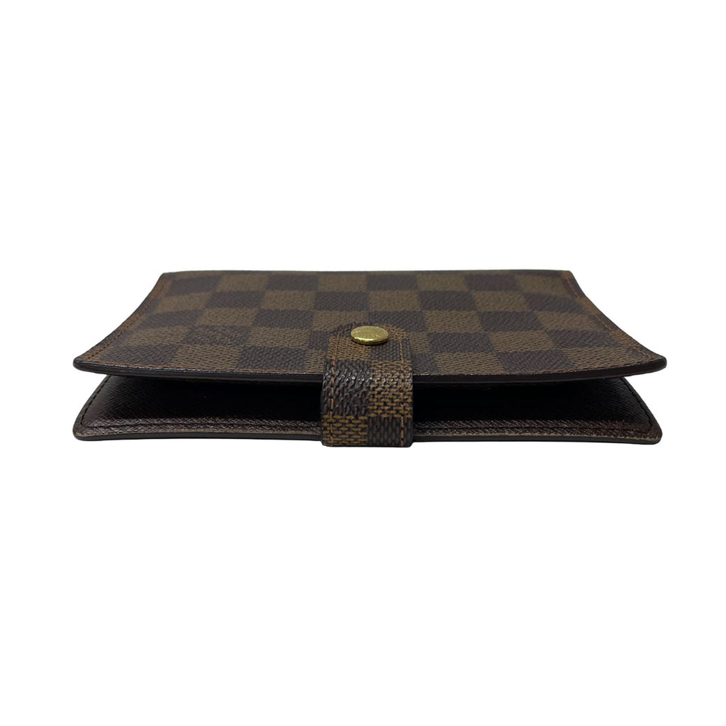 LOUIS VUITTON ルイヴィトン ダミエ アジェンダPM 手帳カバー システム手帳 6穴 R20700 ブラウン 中古