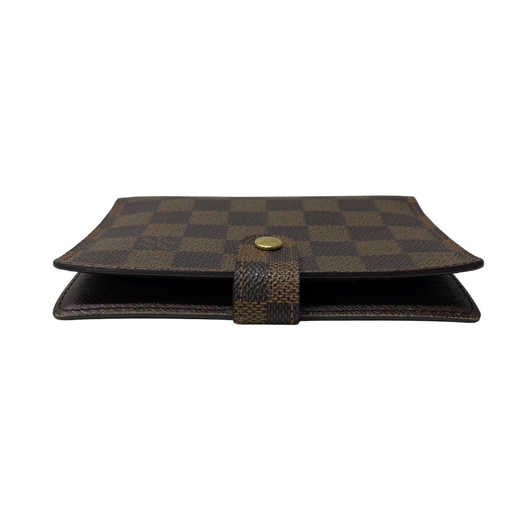 LOUIS VUITTON ルイヴィトン ダミエ アジェンダPM 手帳カバー システム手帳 6穴 R20700 ブラウン 中古