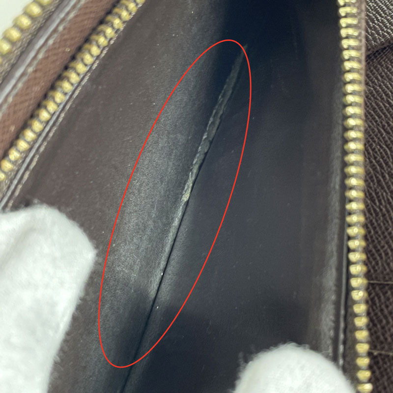 LOUIS VUITTON ルイヴィトン ダミエ ジッピー コンパクト ウォレット ラウンドファスナー財布 N60028 中古
