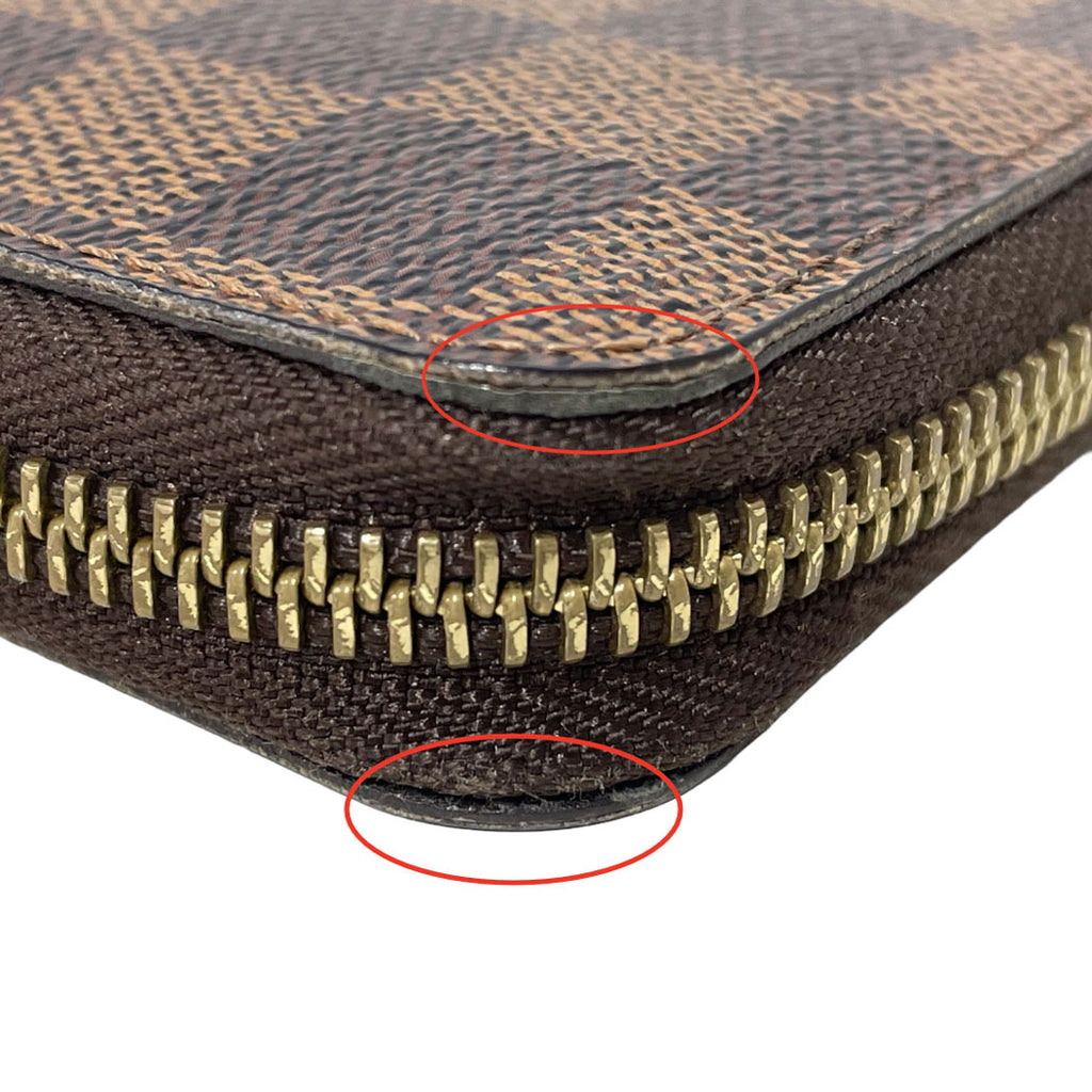 LOUIS VUITTON ルイヴィトン ダミエ ジッピー コンパクト ウォレット ラウンドファスナー財布 N60028 中古