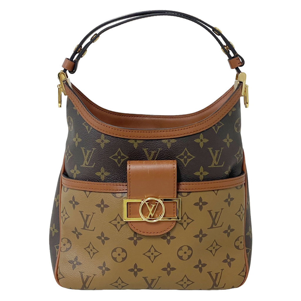 LOUIS VUITTON ルイヴィトン モノグラム・リバース ホーボー ドーフィーヌPM ショルダーバッグ M45194 レディース 中古