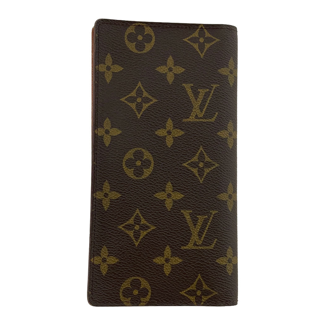 LOUIS VUITTON ルイヴィトン モノグラム ポルト・カルト・クレディ M60825 二つ折り長財布 札入れ カードケース ユニセックス 中古