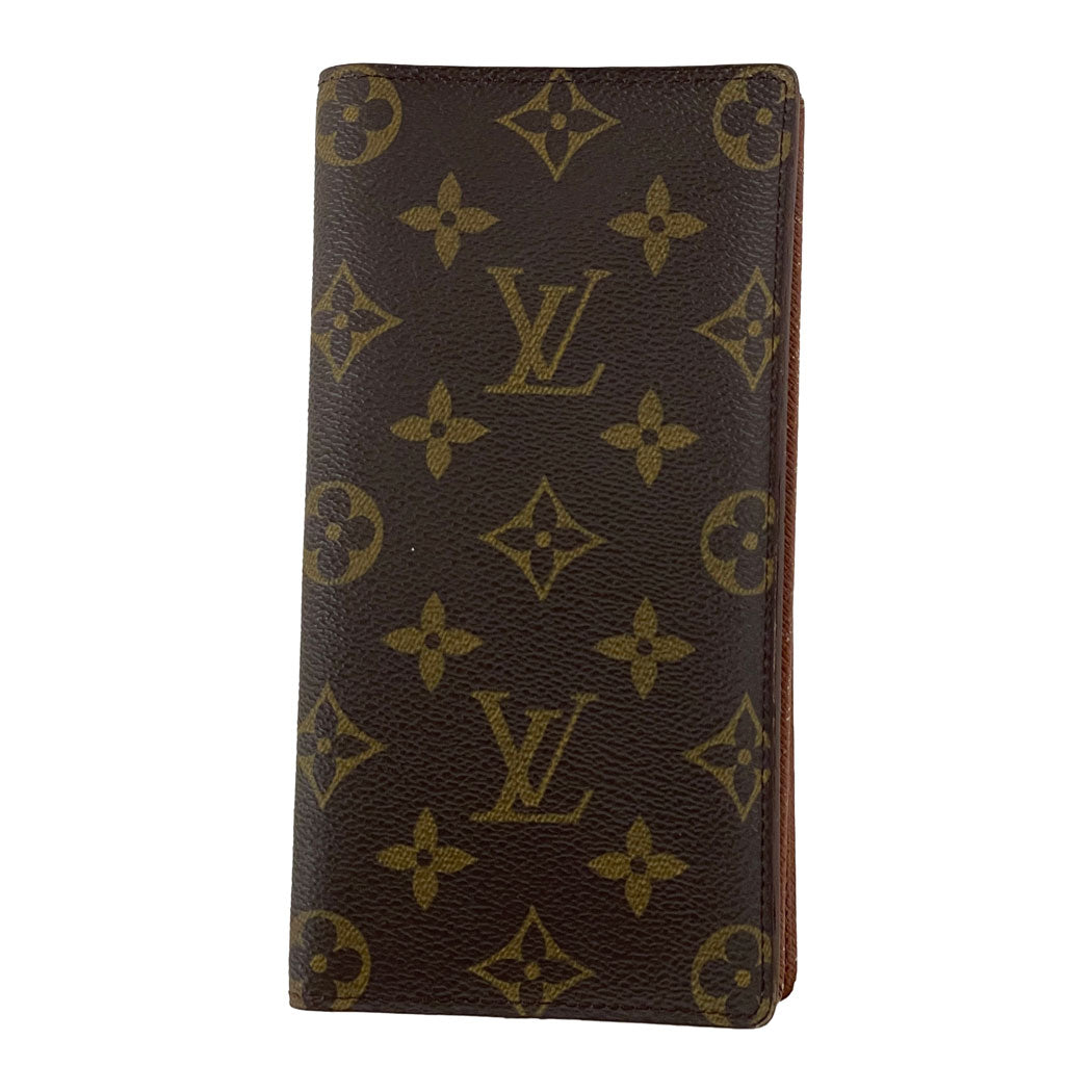 LOUIS VUITTON ルイヴィトン モノグラム ポルト・カルト・クレディ M60825 二つ折り長財布 札入れ カードケース ユニセックス 中古