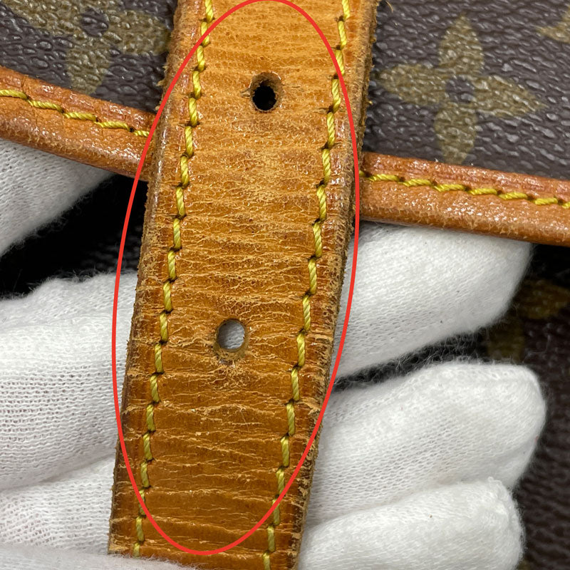 LOUIS VUITTON ルイヴィトン モノグラム ソミュール30 M42256 ショルダーバッグ 斜め掛け ブラウン ユニセックス 中古