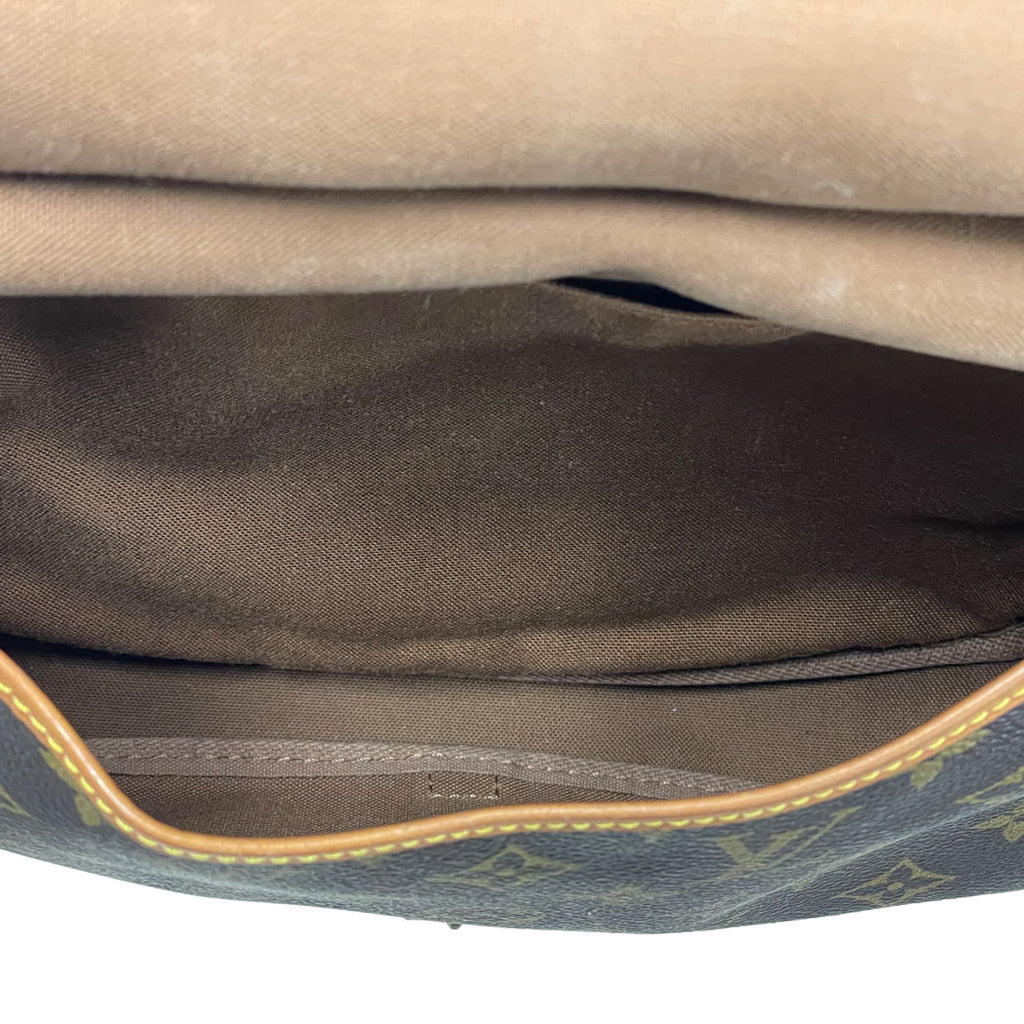 LOUIS VUITTON ルイヴィトン モノグラム ソミュール30 M42256 ショルダーバッグ 斜め掛け ブラウン ユニセックス 中古