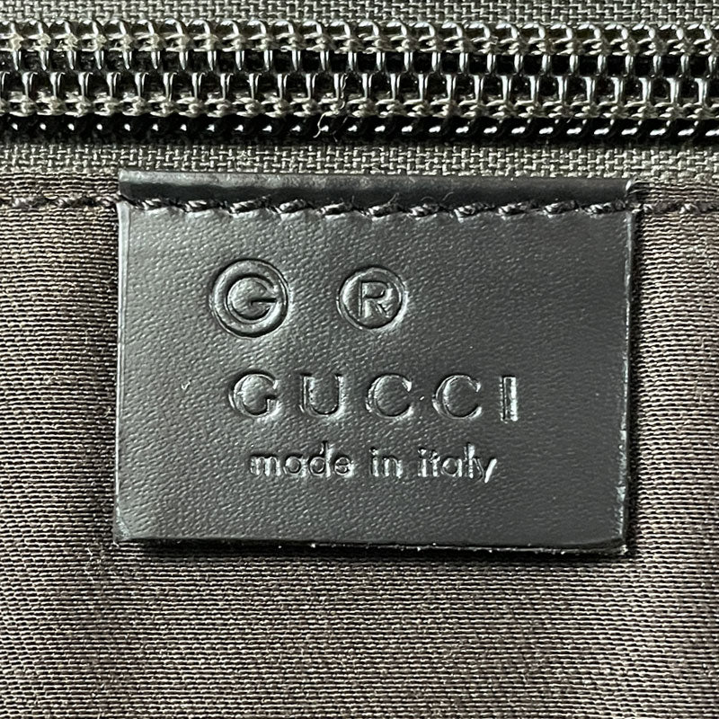 GUCCI グッチ GGキャンバス ショルダーバッグ 190628 ブラック キャンバス×レザー 斜め掛け ユニセックス 中古