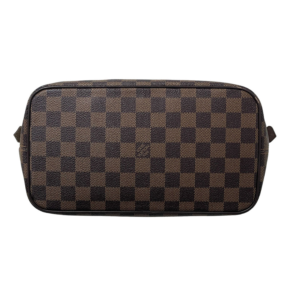 LOUIS VUITTON ルイヴィトン ダミエ サレヤPM N51183 トートバッグ ハンドバッグ ブラウン レディース 中古