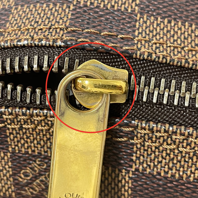 LOUIS VUITTON ルイヴィトン ダミエ サレヤPM N51183 トートバッグ ハンドバッグ ブラウン レディース 中古