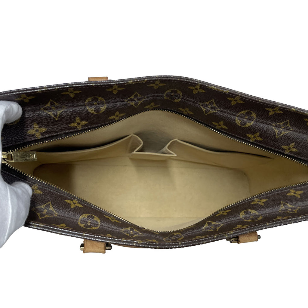 LOUIS VUITTON ルイヴィトン モノグラム ルコ M51155 ショルダートートバッグ ブラウン レディース 中古