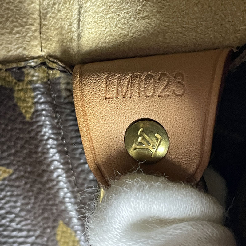 LOUIS VUITTON ルイヴィトン モノグラム ルコ M51155 ショルダートートバッグ ブラウン レディース 中古