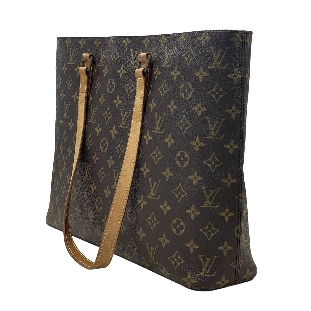 LOUIS VUITTON ルイヴィトン モノグラム ルコ M51155 ショルダートートバッグ ブラウン レディース 中古