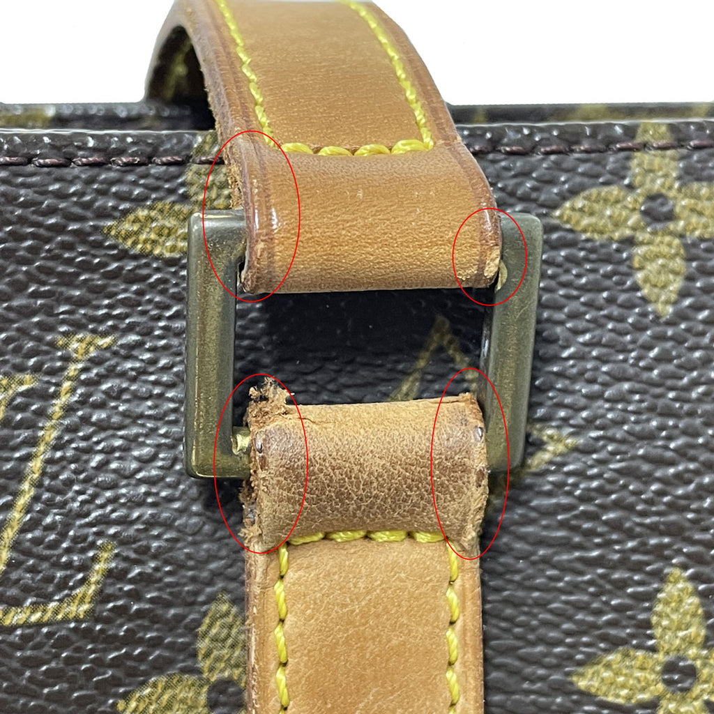 LOUIS VUITTON ルイヴィトン モノグラム ルコ M51155 ショルダートートバッグ ブラウン レディース 中古