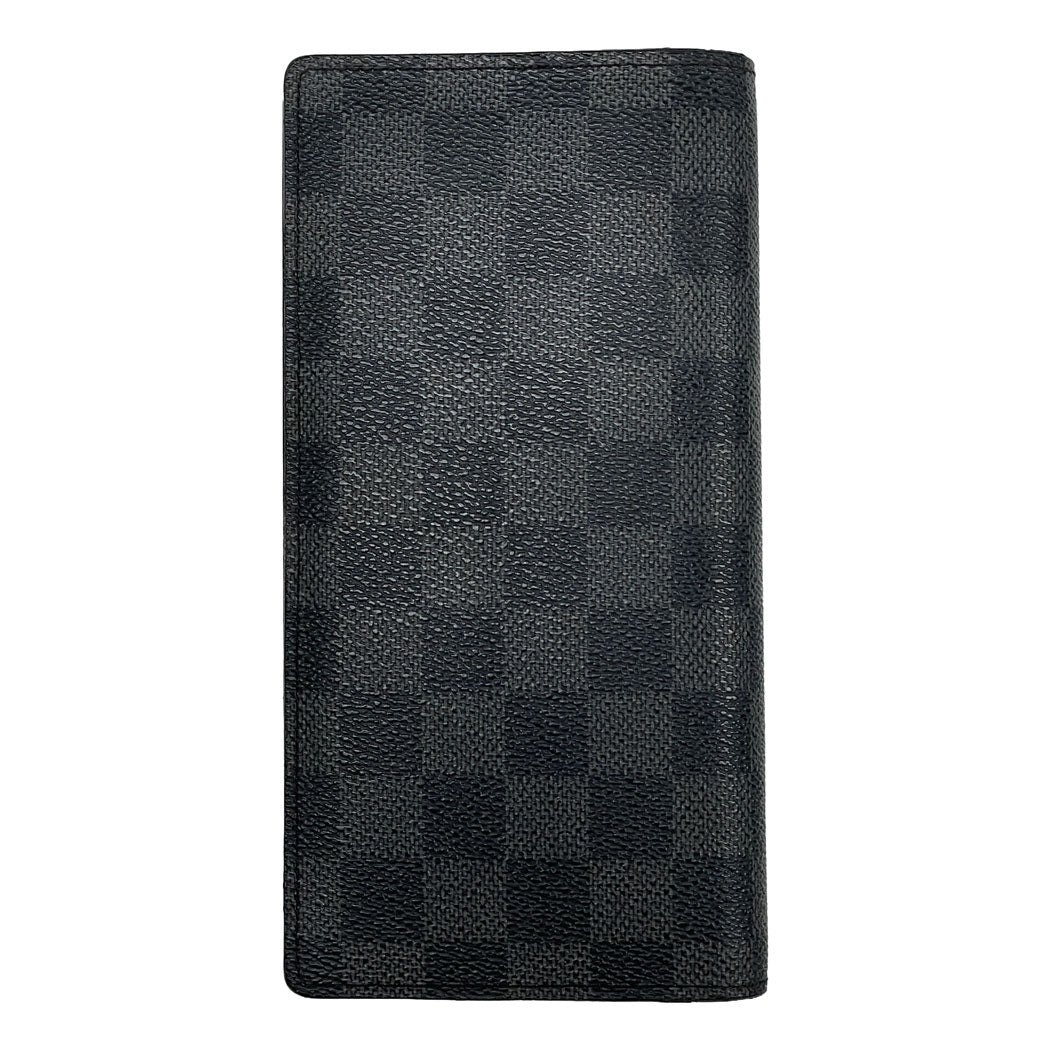 LOUIS VUITTON ルイヴィトン ダミエ・グラフィット キャンバス ポルトフォイユ・ブラザ 長財布 N62665 メンズ 中古