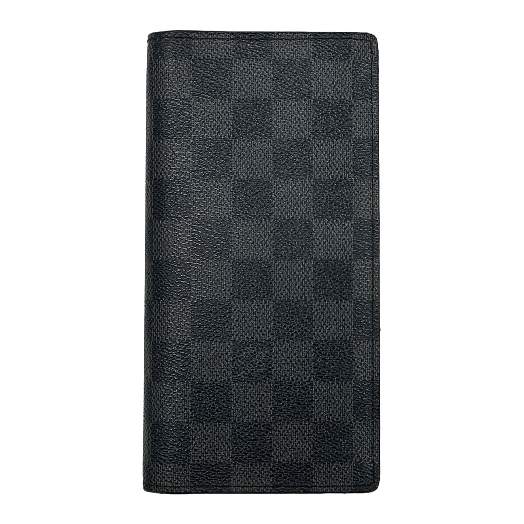 LOUIS VUITTON ルイヴィトン ダミエ・グラフィット キャンバス ポルトフォイユ・ブラザ 長財布 N62665 メンズ 中古