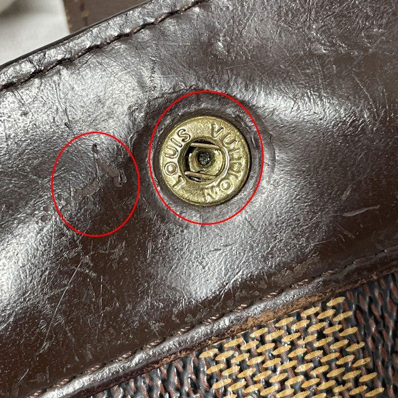 LOUIS VUITTON ルイヴィトン ダミエ キャンバス コンパクト・ジップ N61668 二つ折り財布 ラウンドファスナー ユニセックス 中古