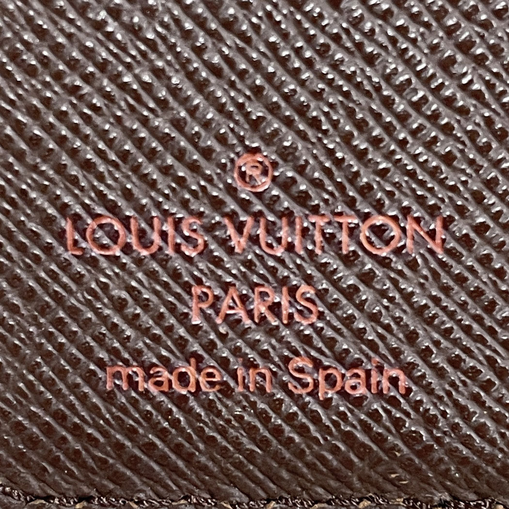 LOUIS VUITTON ルイヴィトン ダミエ キャンバス コンパクト・ジップ N61668 二つ折り財布 ラウンドファスナー ユニセックス 中古