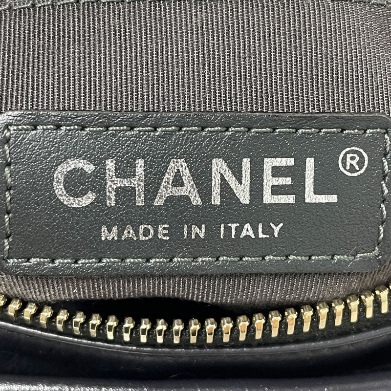 CHANEL シャネル ガブリエル ドゥ シャネル マトラッセ レザー チェーンショルダーバッグ ブラック レディース 中
