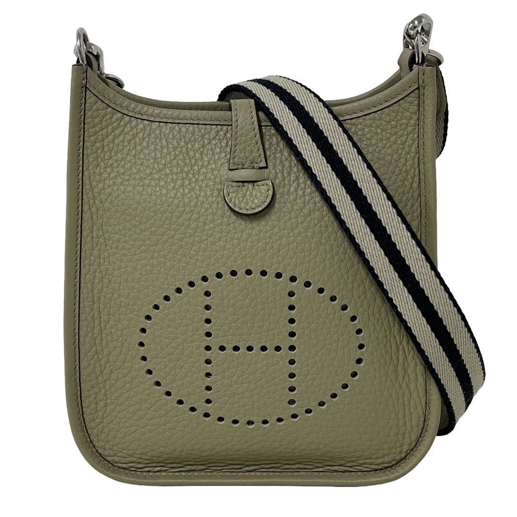HERMES エルメス エヴリン16 TPM アマゾーヌ エプソン ベージュ・マルファ 8Q W刻印 2024年製 ショルダーバッグ レディース 中古